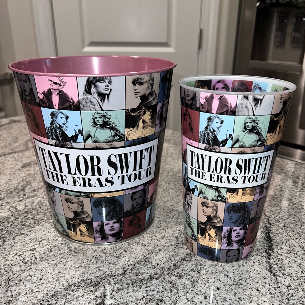 Taylor Swift The Eras Tour The Movie Popcorn Tin & Large Cup - NEVER USED - 1989